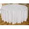 Atlas Commercial Products 132" Round Polyester Tablecloth, White PY-132R-01 - alternate 2